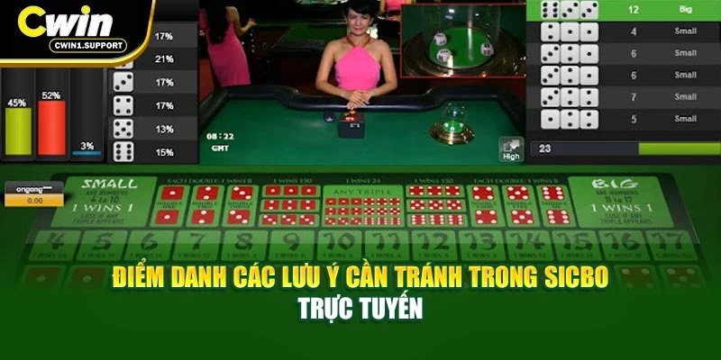 Điểm danh các lưu ý cần tránh trong sicbo trực tuyến